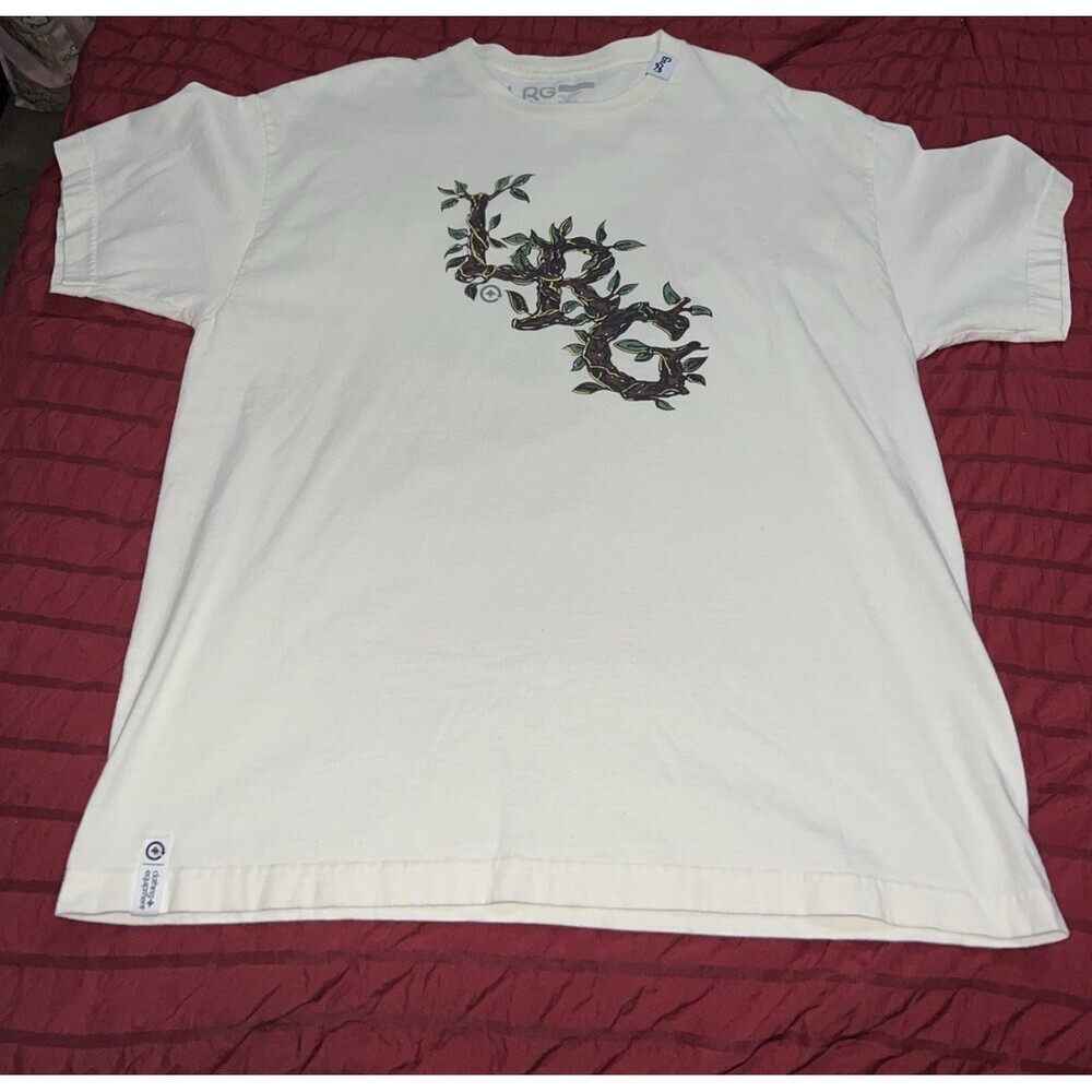 LRG Shirt Adult Extra Large Off White Casual Tshirt Vintage